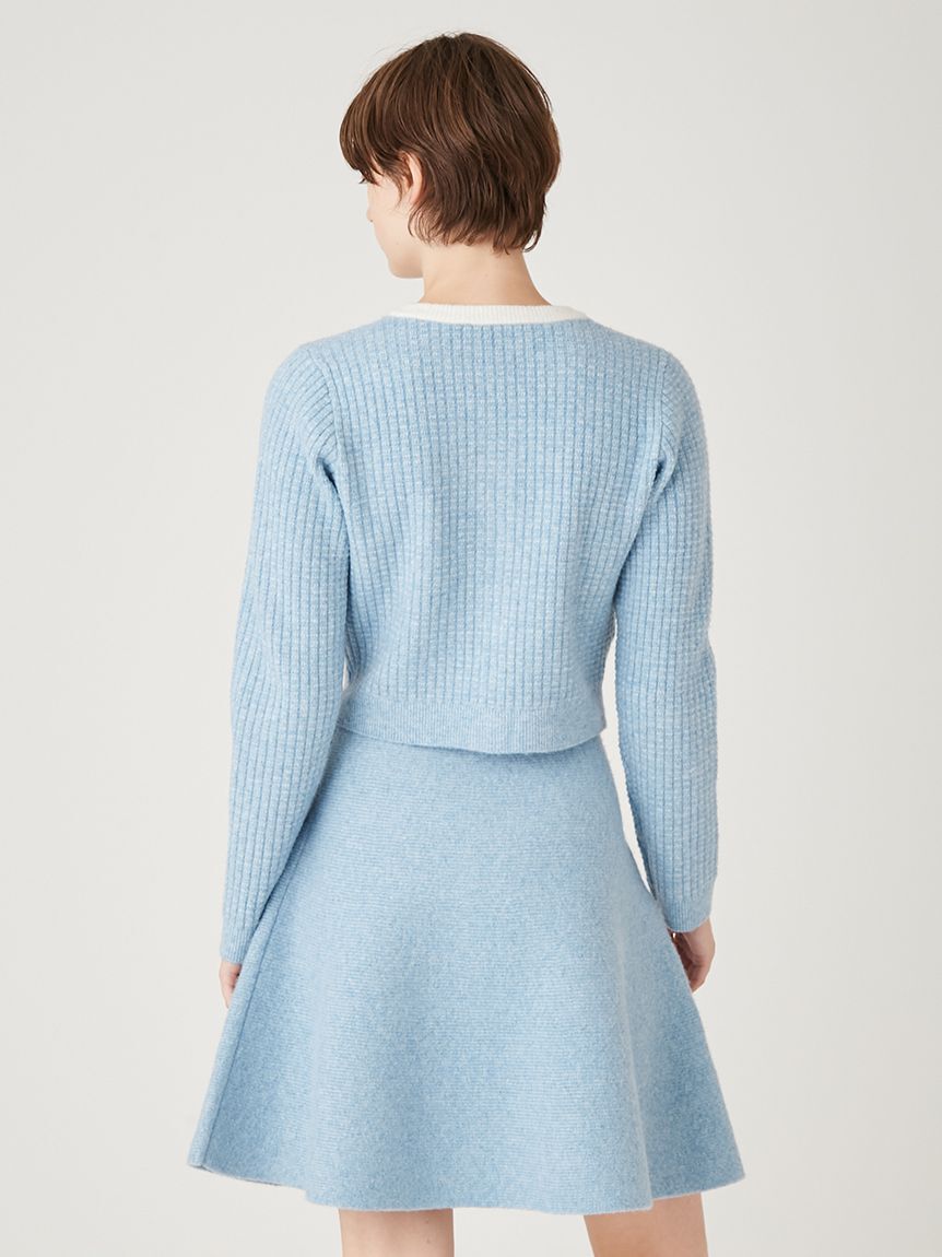 FURFUR「【WEB・一部店舗限定カラー】ボウタイトリムニットセットアップ」|ワンピース|