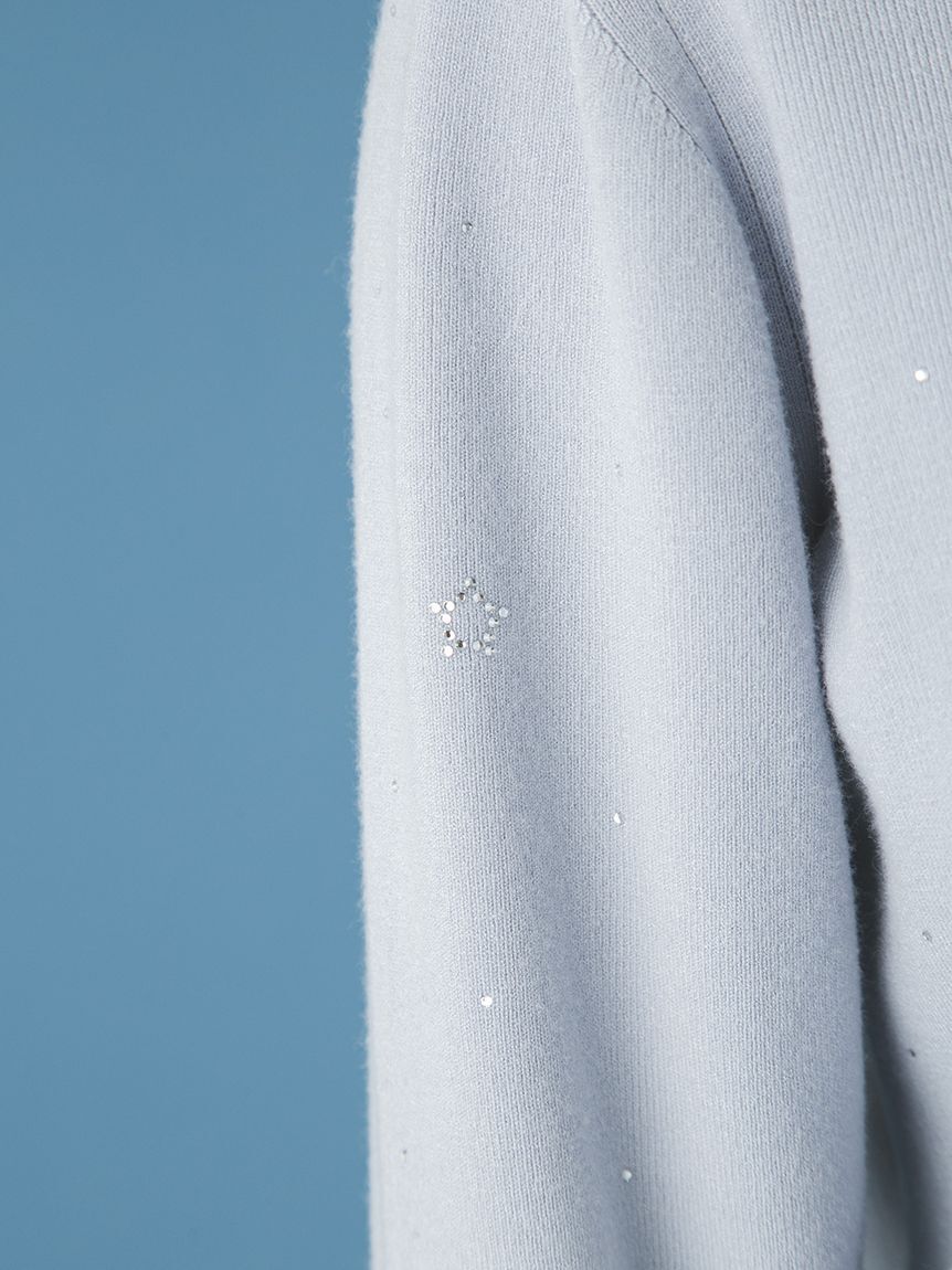 FURFUR「Twilightラインストーンクルーネックカーディガン」|カーディガン|