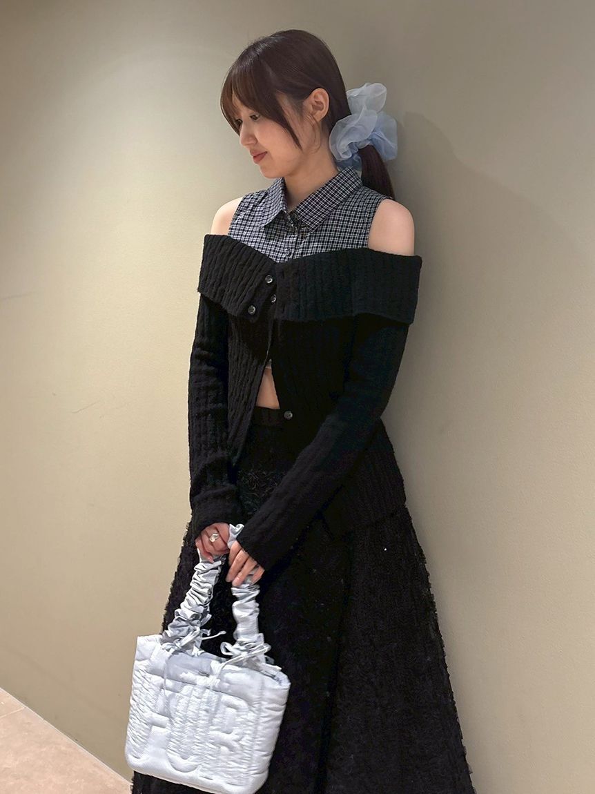 FURFUR「オフショルレイヤードニット」|ニット・セーター|