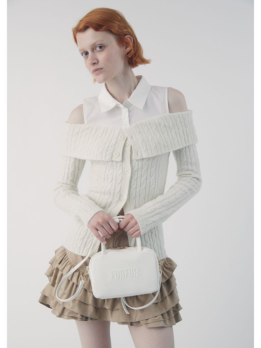 FURFUR「オフショルレイヤードニット」|ニット・セーター|