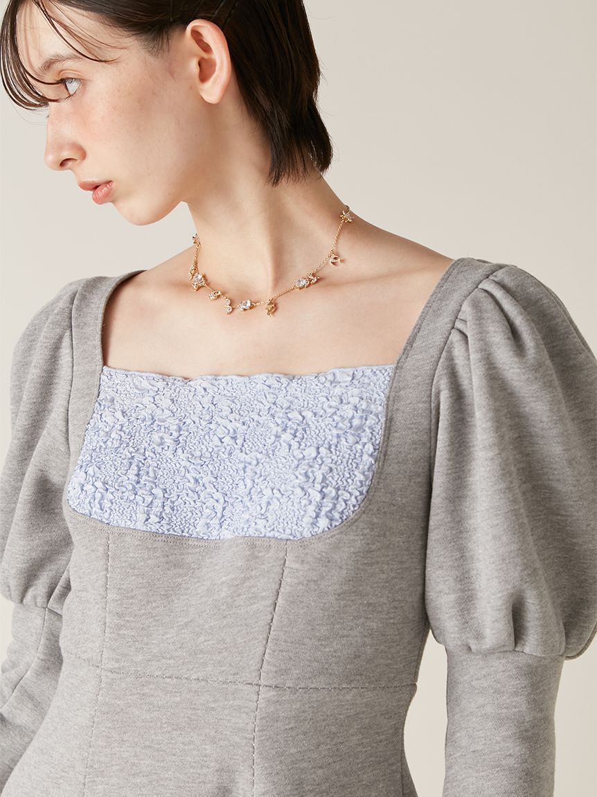 LILY BROWN「ロココ調スウェットミニワンピース」|ワンピース|