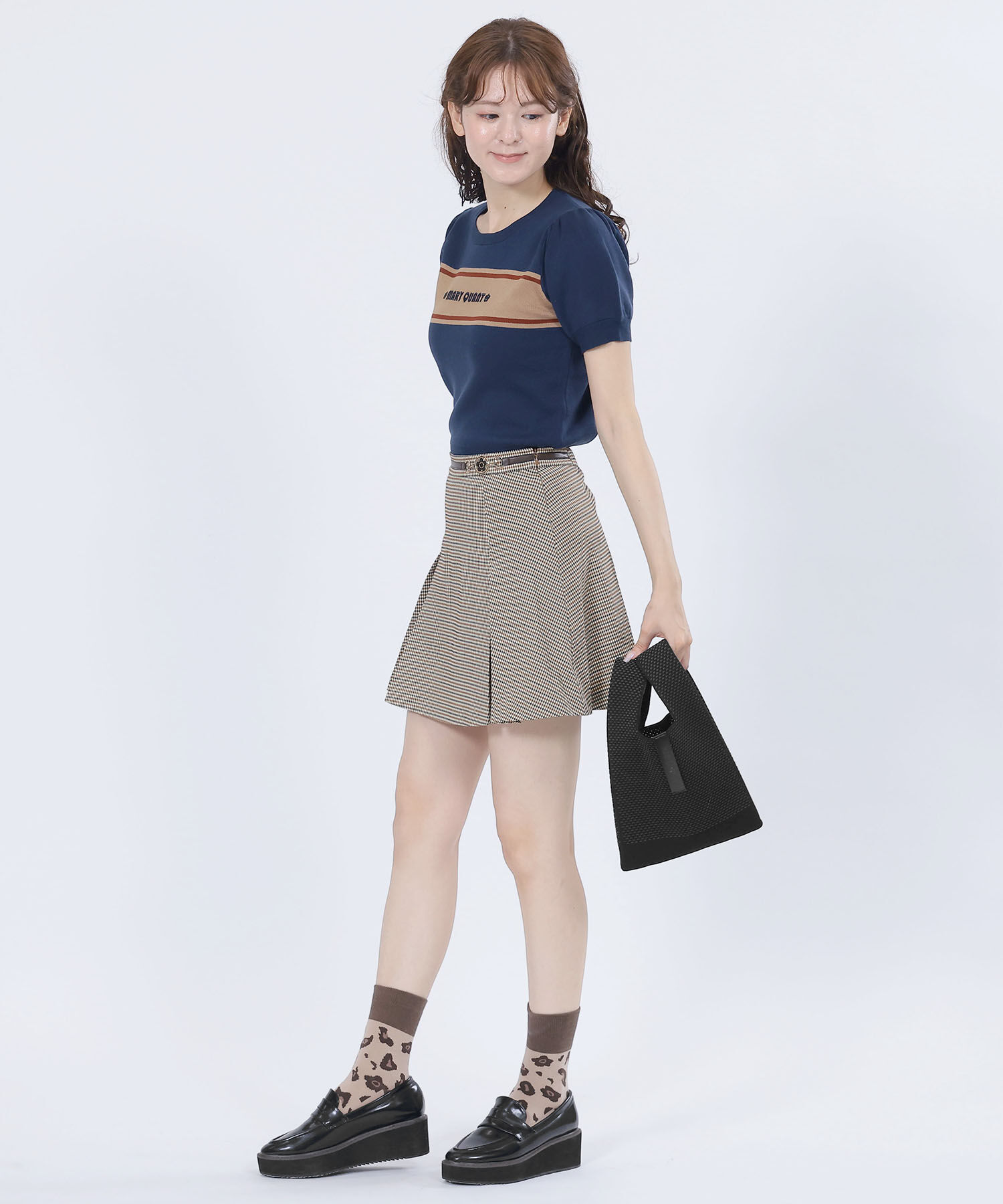 MARY QUANT「メッシュニット ミニトート」|トートバッグ|