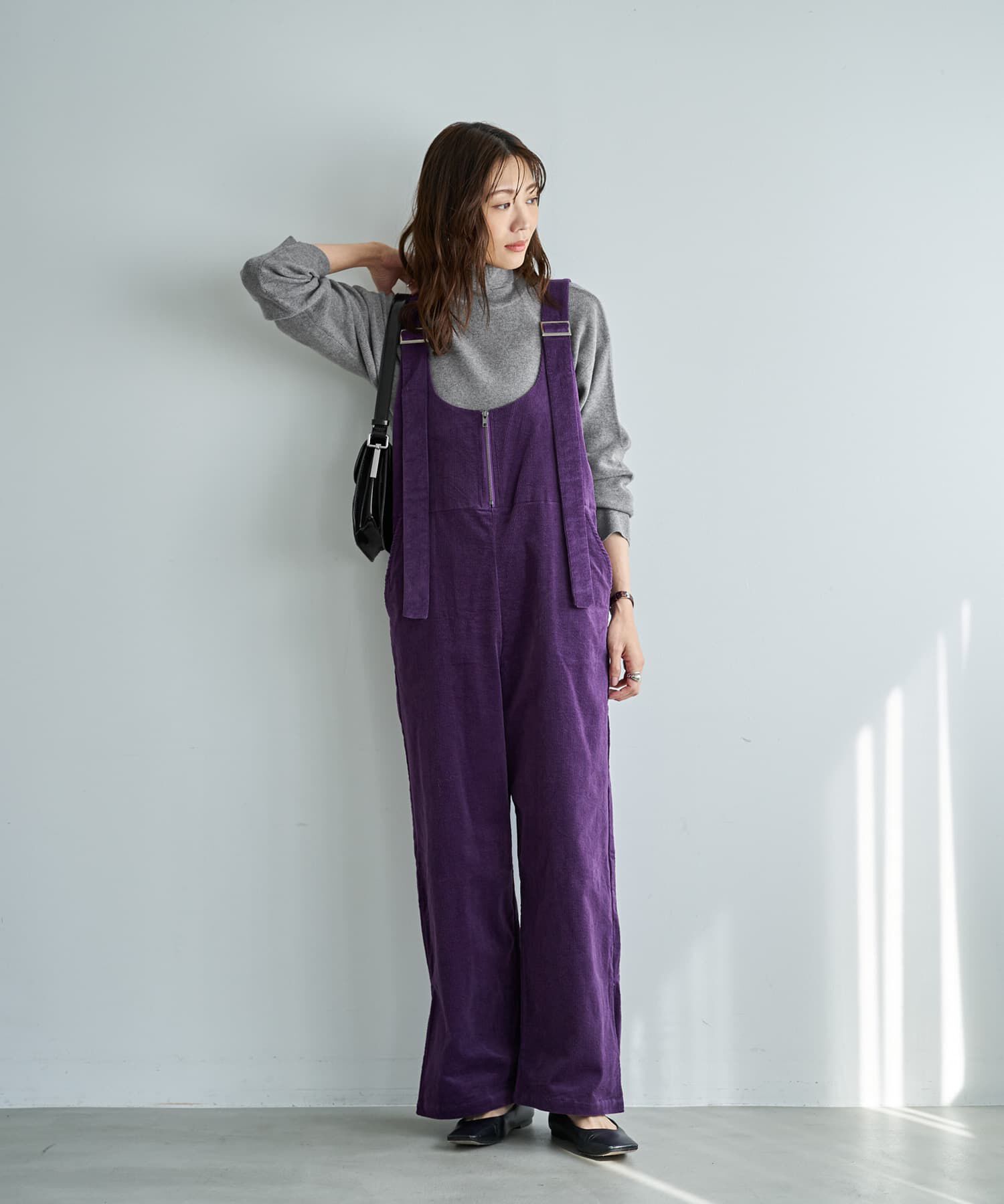 STYLE DELI「コーデュロイワイドサロペット」|オールインワン|