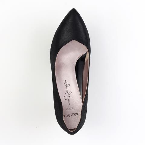 銀座かねまつ「LSBH2563METBLK 【本革】【防水】【Bウィズ】アクアベルスレンダーパンプス」|パンプス|