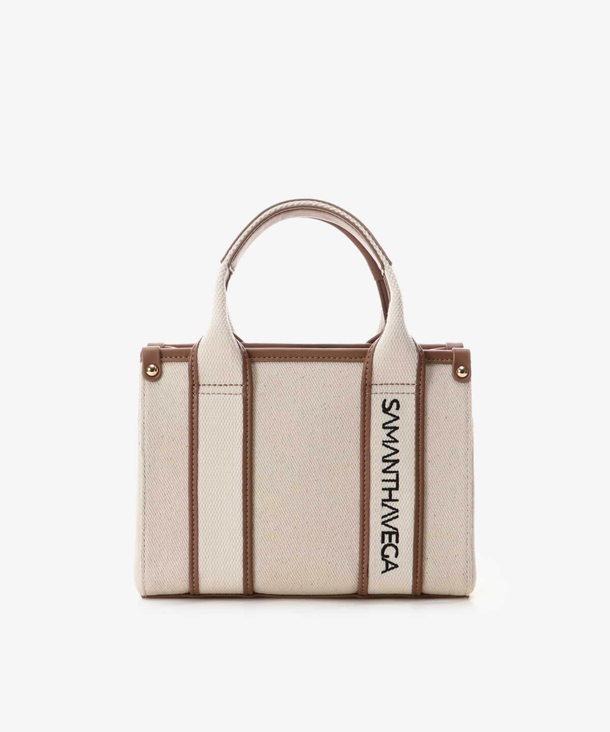 Samantha Vega「ロゴテープキャンバスショルダーバッグ（ミニ）」|ショルダー・メッセンジャー|オフホワイト