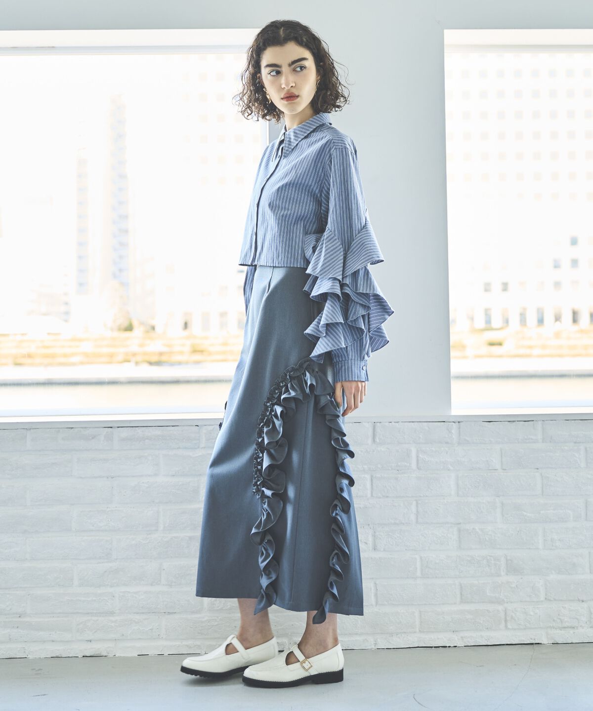 アンドクチュール「アシメフリルセットアップ」|ワンピース|