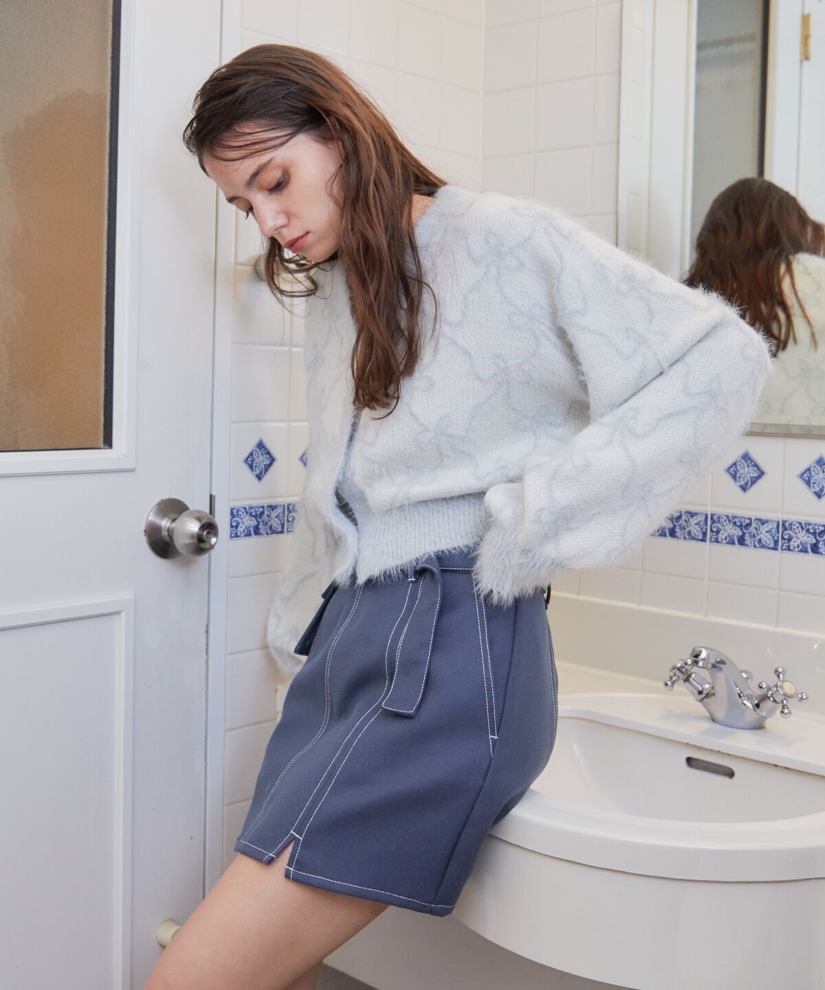 REDYAZEL「ポケットベルトミニスカート」|台形|