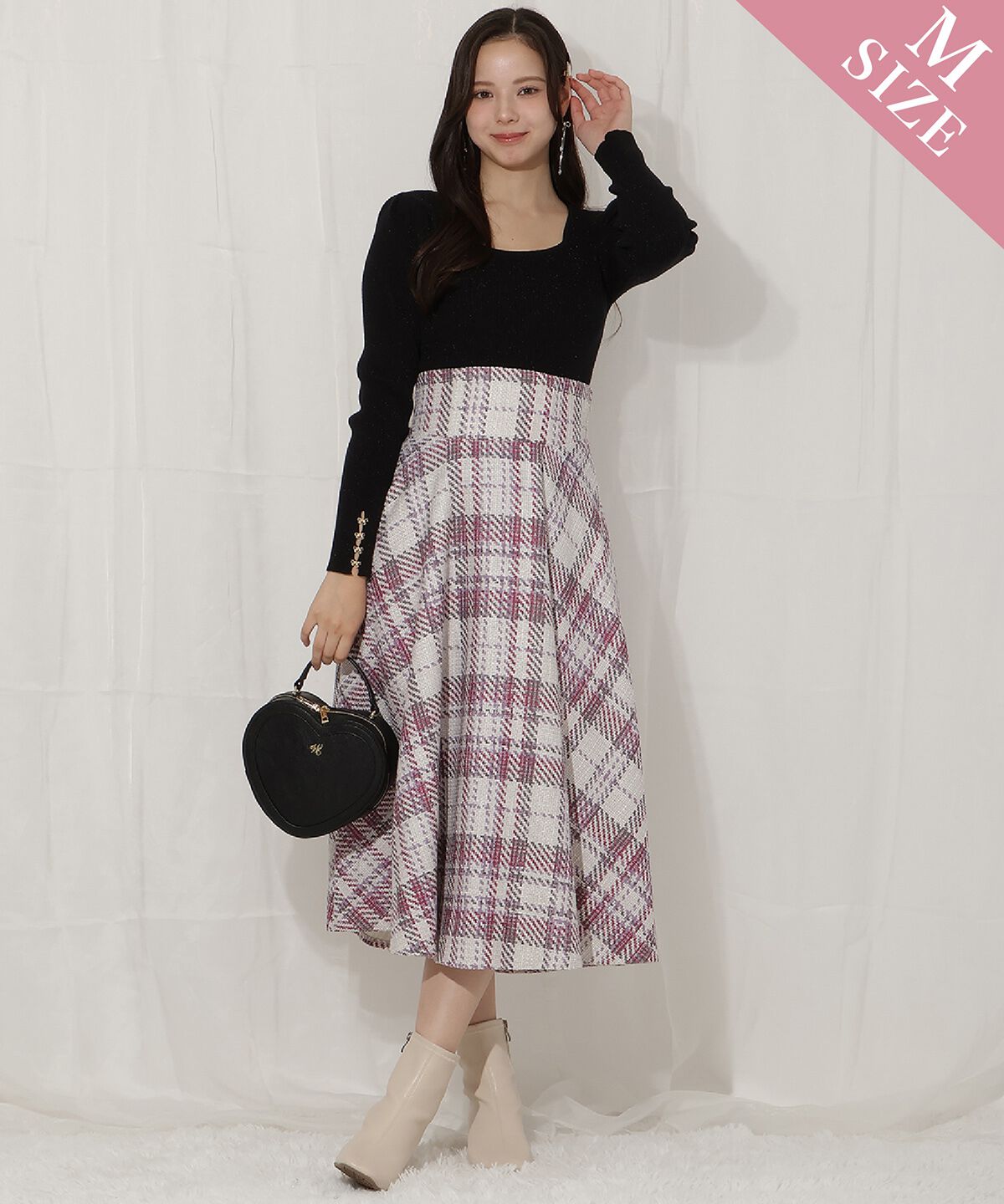 WILLSELECTION「オリジナルチェックスカート」|フレア|