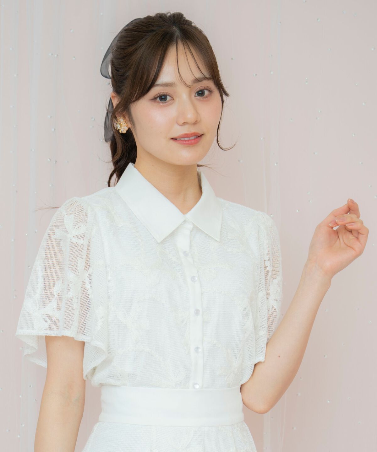 WILLSELECTION「リボンレースブラウス」|シャツ・ブラウス|