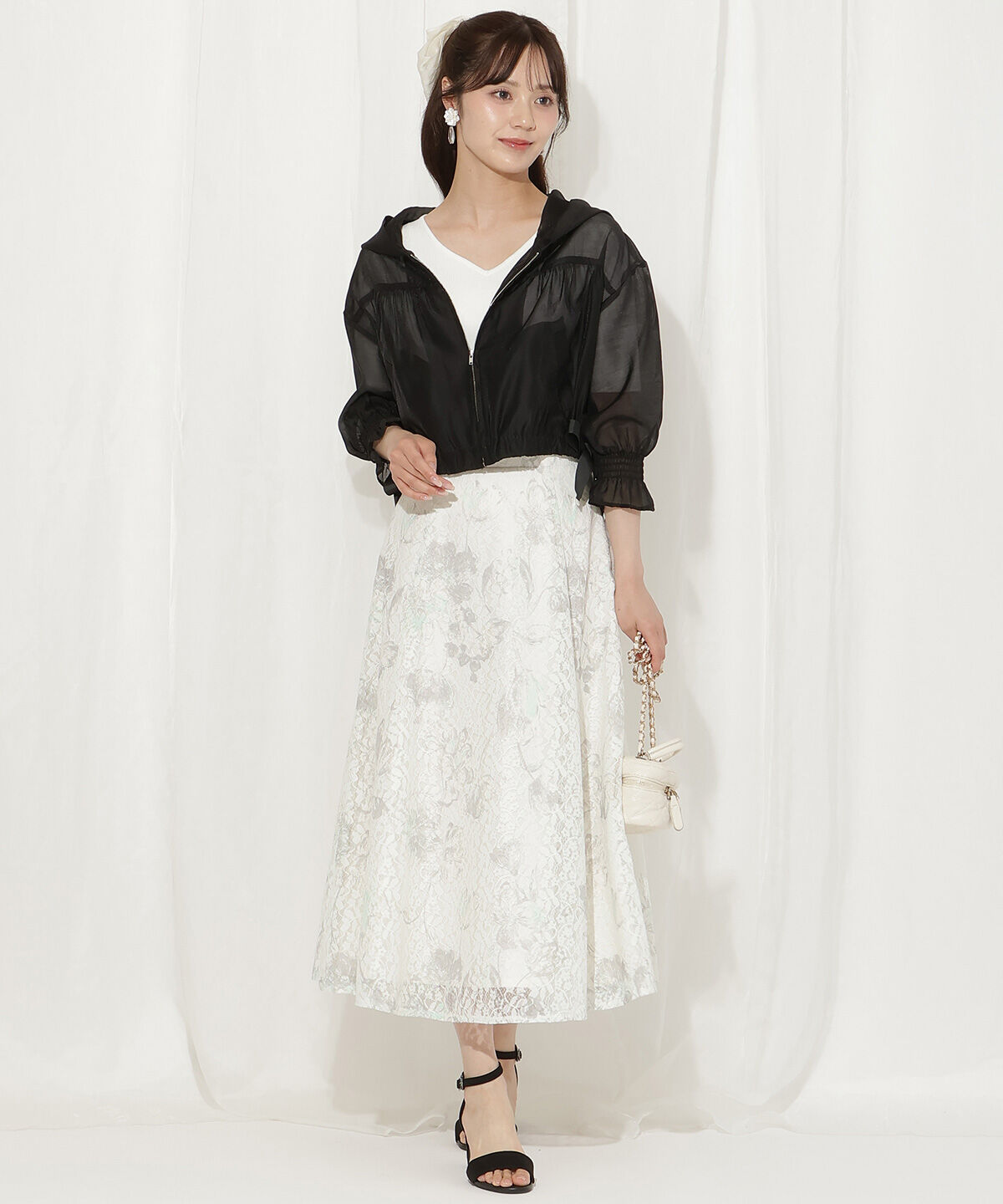 WILLSELECTION「キャンディスリーブシアーパーカー」|ブルゾン・スタジャン|