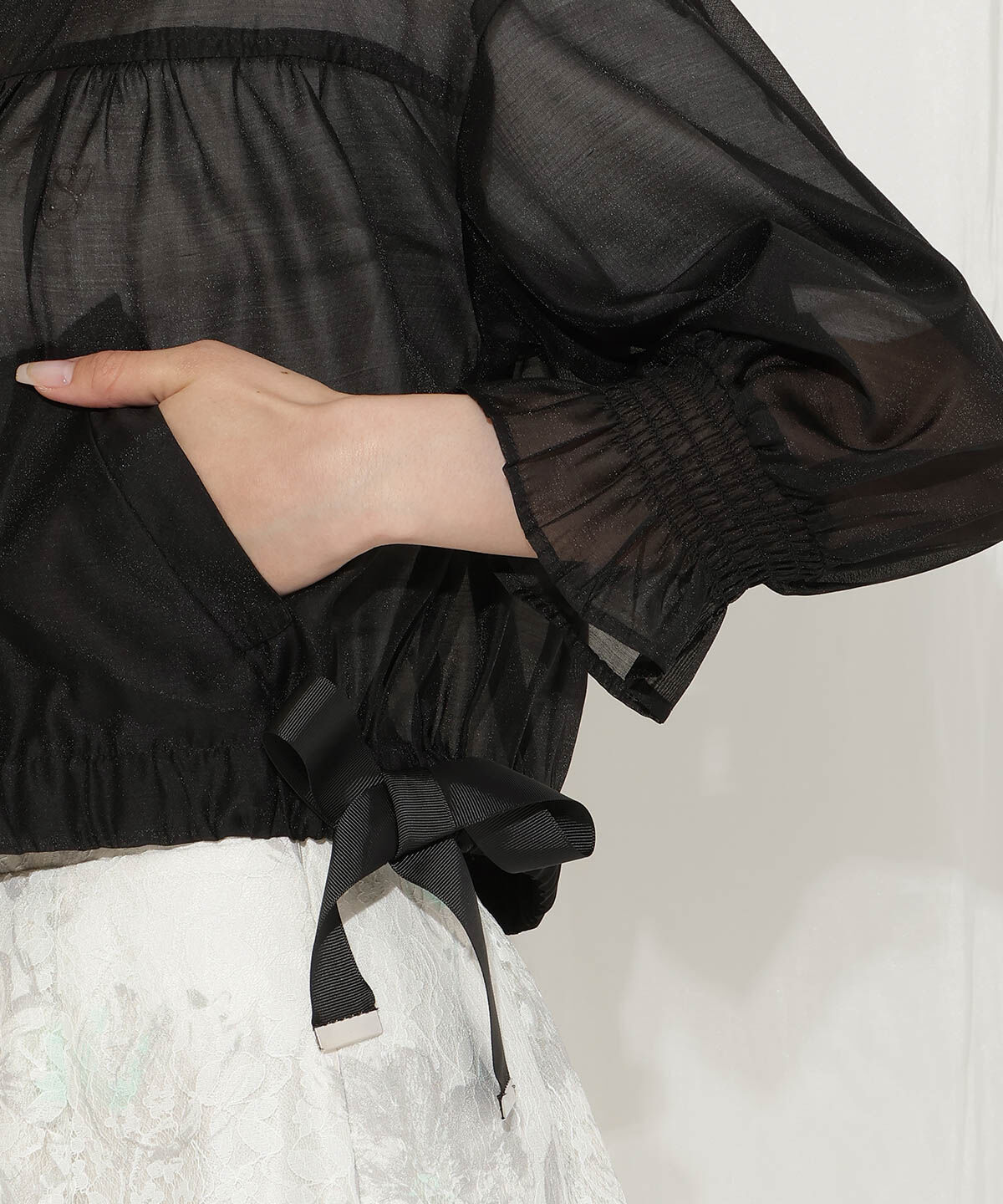 WILLSELECTION「キャンディスリーブシアーパーカー」|ブルゾン・スタジャン|