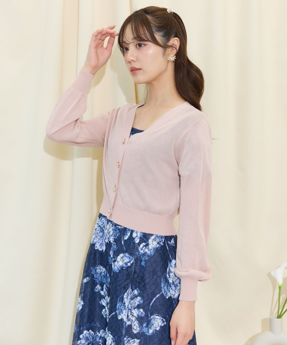 WILLSELECTION「アソートボタンシアーカーディガン」|カーディガン|