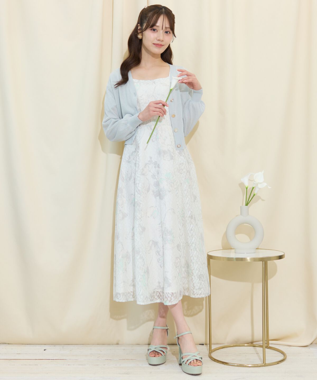 WILLSELECTION「アソートボタンシアーカーディガン」|カーディガン|