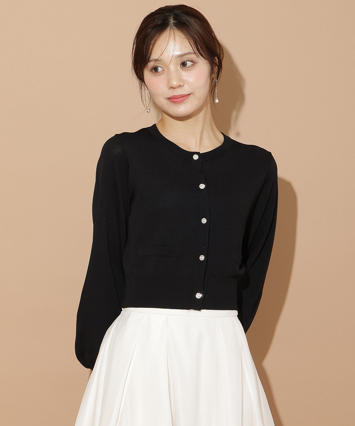 WILLSELECTION「ポケットデザインUVカーディガン」|カーディガン|ブラック