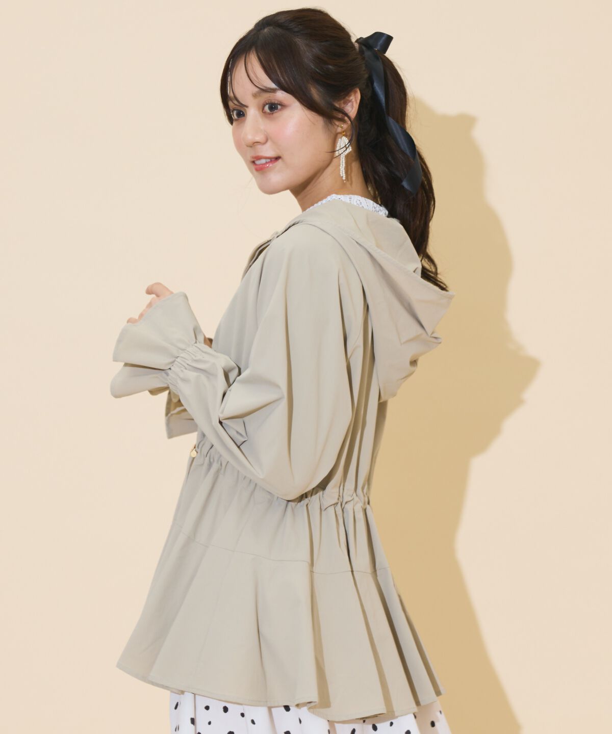 WILLSELECTION「UVカットペプラムブルゾン」|ブルゾン・スタジャン|