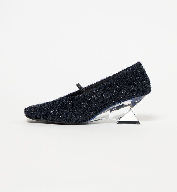 ODETTE E ODILE「＜SY＞ クリアウェッジ パンプス60&uarr;」|パンプス|NAVY
