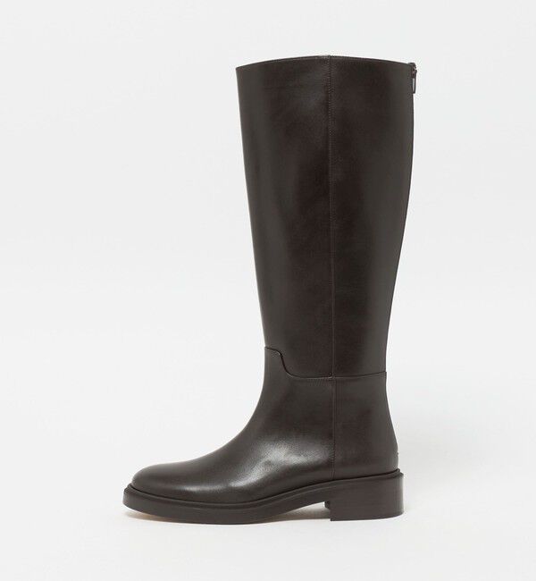 ODETTE E ODILE「バックジップジョッキー ロングブーツ40&uarr;」|ロングブーツ|DK.BROWN