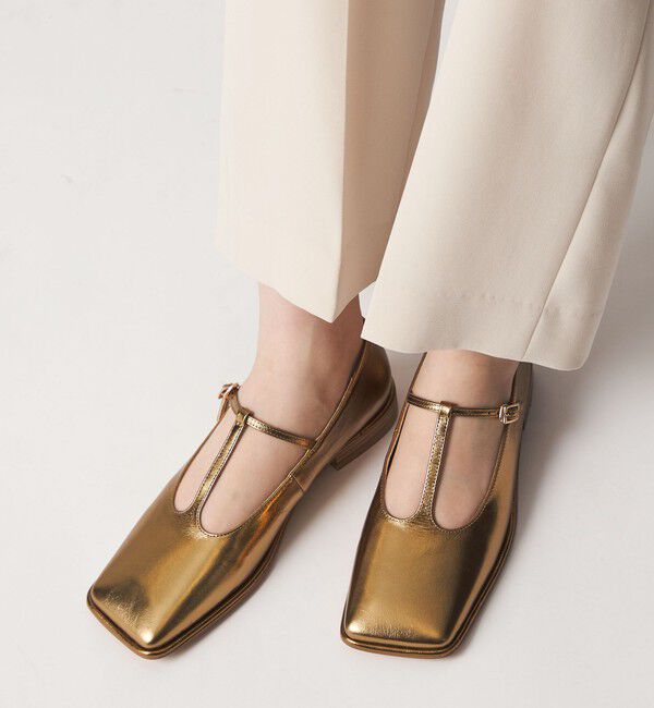 ODETTE E ODILE「ワイドスクエア Tストラップ フラット20&uarr;」|パンプス|