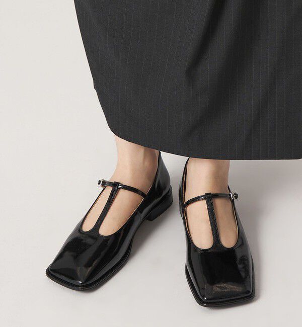 ODETTE E ODILE「ワイドスクエア Tストラップ フラット20&uarr;」|パンプス|