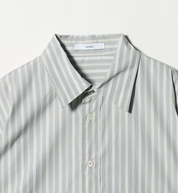 ASTRAET「＜ASTRAET＞ストライプ クロップド レギュラーカラーシャツ」|シャツ・ブラウス|