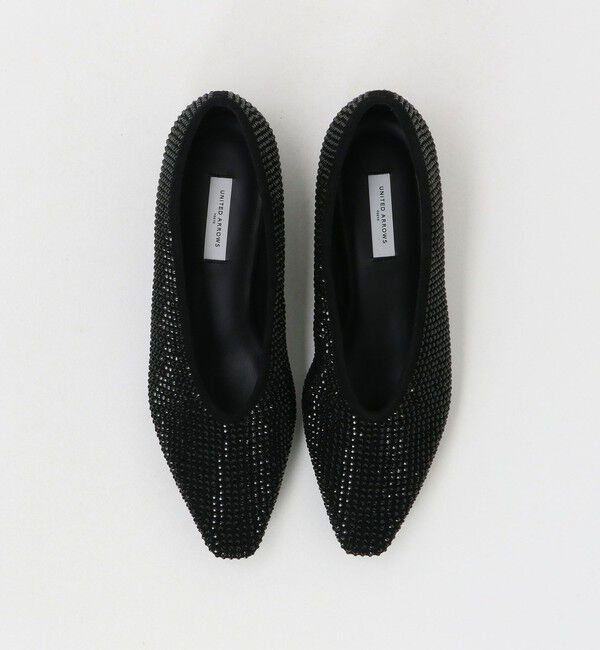 UNITED ARROWS「ラインストーン フラットシューズ」|パンプス|
