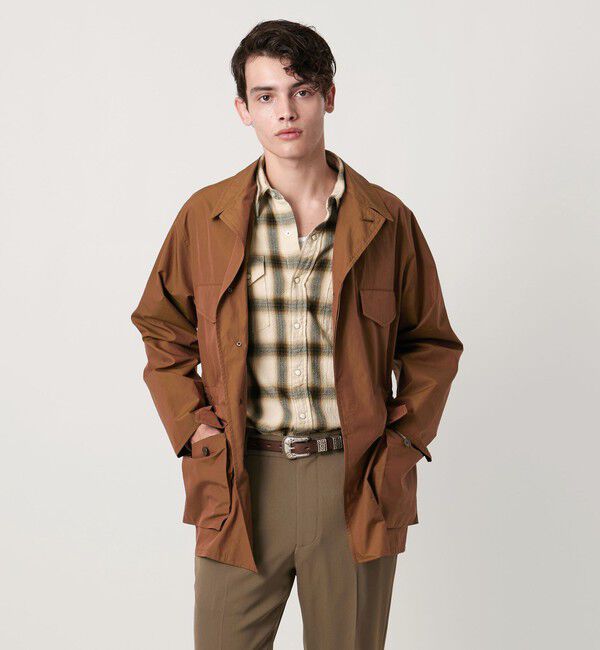 UNITED ARROWS「ハイツイスト オンブレーチェック ウエスタンシャツ 「SLOW &　」」|シャツ・ブラウス|