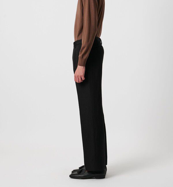 UNITED ARROWS「＜SOVEREIGN＞カシミヤ リネン サキソニー ストレートパンツ」|スラックス|