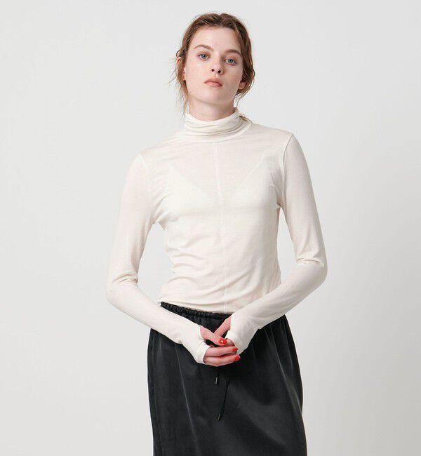 ASTRAET「＜ASTRAET＞テンジク タートルネックカットソー」|Tシャツ・カットソー|OFF WHITE