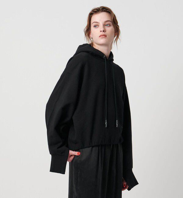 ASTRAET「＜ASTRAET＞ ウラケ ソデジップ プルオーバーパーカー」|パーカー|BLACK