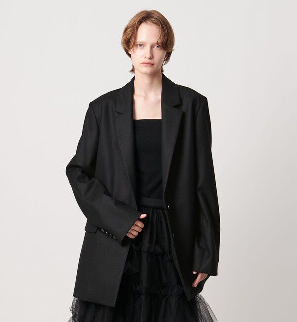 AEWEN MATOPH「＜AEWEN MATOPH＞ウール パワーショルダージャケットコート」|その他|BLACK