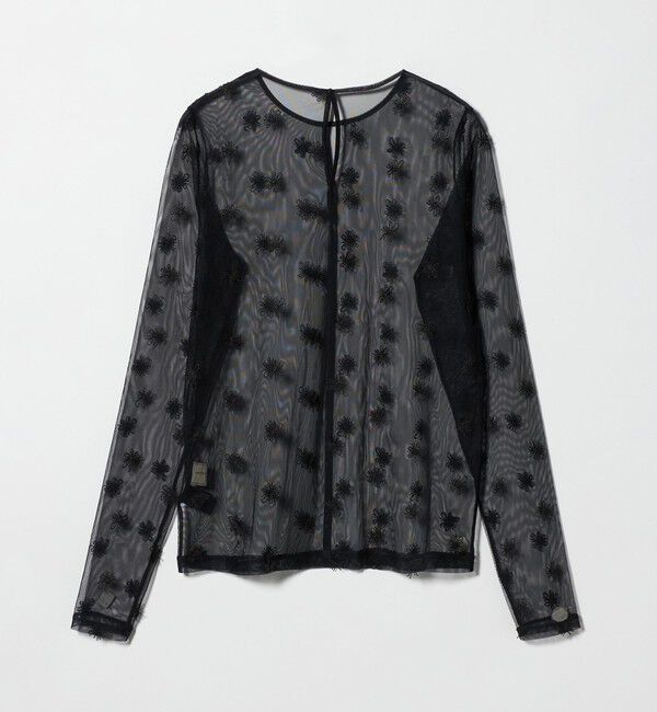 UNITED ARROWS「チュールフラワー カットソー ‐ウォッシャブル‐」|Tシャツ・カットソー|