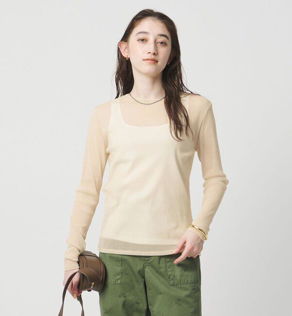 UNITED ARROWS「チュールジャージー グリッター カットソー」|Tシャツ・カットソー|