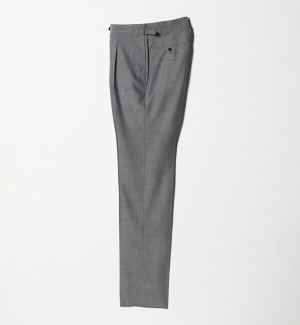 UNITED ARROWS「サイドアジャスター 1プリーツ スラックス」|スラックス|DK.GRAY