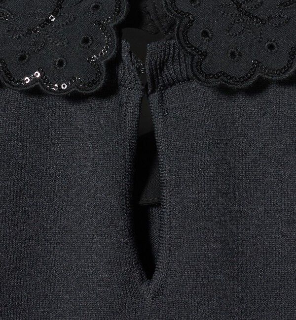 UNITED ARROWS「レディー フラワービジュー ニット‐ ウォッシャブル‐」|ニット・セーター|