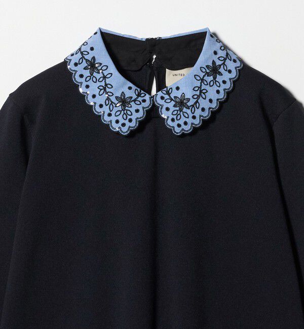 UNITED ARROWS「レディー フラワービジュー ニット‐ ウォッシャブル‐」|ニット・セーター|