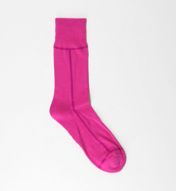 UNITED ARROWS green label relaxing「＜CHICSTOCKS＞ライン ソックス」|ソックス|PINK