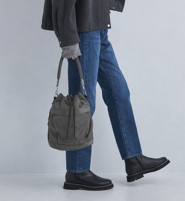 UNITED ARROWS green label relaxing「ハッスイ ポケットドロスト バッグ - はっ水 -」|ショルダー・メッセンジャー|MD.GRAY