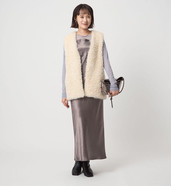 UNITED ARROWS green label relaxing「サテン キャミソール ワンピース」|ワンピース|