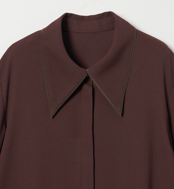 EMMEL REFINES「＜EMMEL REFINES＞EM パイピングエリ トロミシャツ」|シャツ・ブラウス|