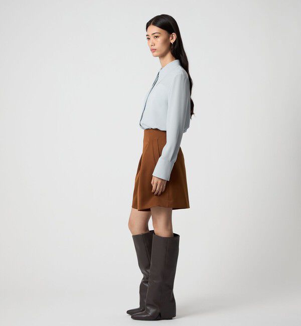 EMMEL REFINES「＜EMMEL REFINES＞EM パイピングエリ トロミシャツ」|シャツ・ブラウス|