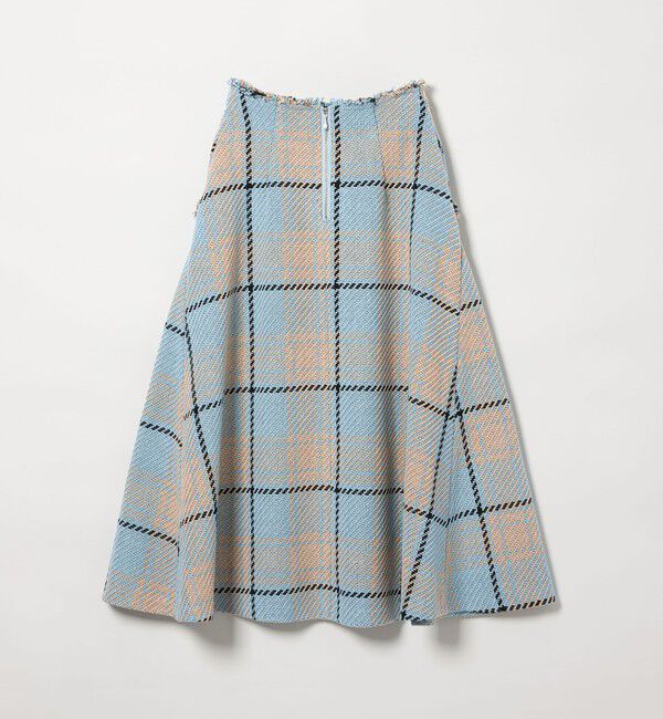＜EMMEL REFINES＞EM ツィードライク チェック フレアスカート EMMEL REFINES＞EM ツィードライク チェック フレアスカート（EMMEL