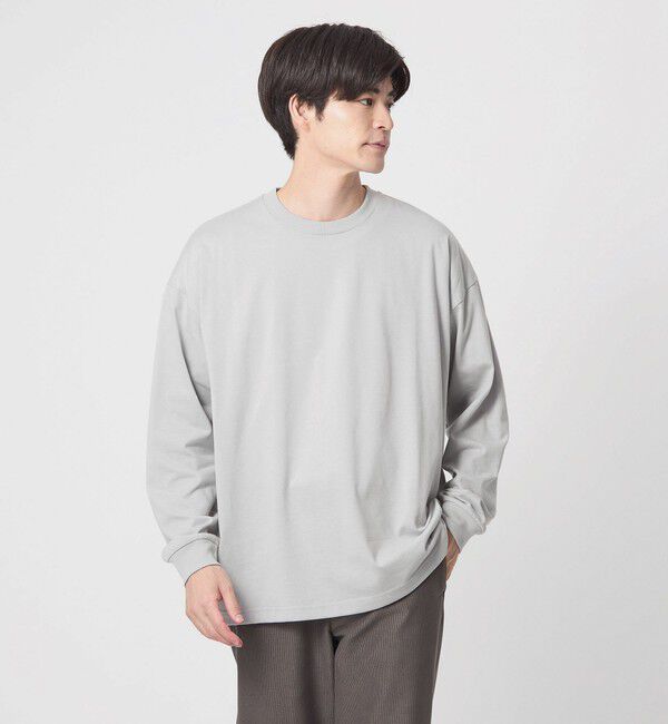 UNITED ARROWS green label relaxing「【WEB限定】デイリールーズ Tシャツ -吸水速乾・抗菌-」|Tシャツ・カットソー|LT.GRAY