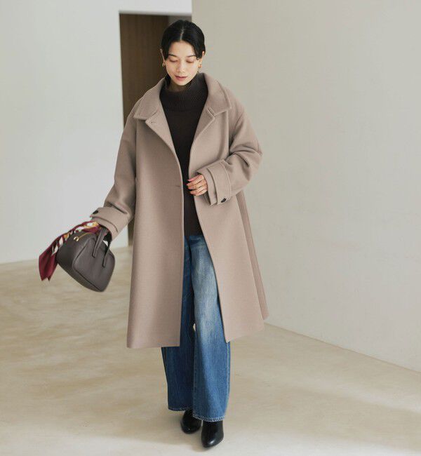 size SHORT/TALLあり］SENTDALE WOOL スタンドカラー ロング コート