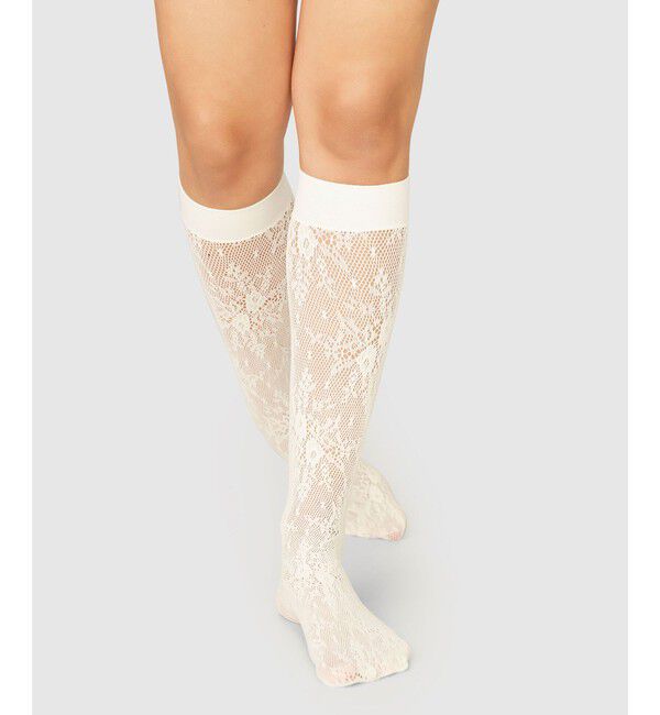 EMMEL REFINES「＜SWEDISH STOCKINGS＞Rosa レース ハイソックス＜ Select by EMMEL REFINES ＞」|ソックス|