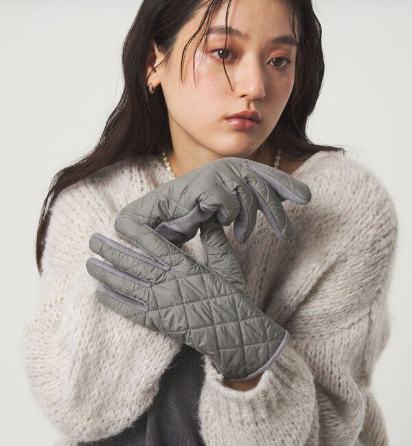 UNITED ARROWS green label relaxing「キルティング ジャージー グローブ / 手袋」|手袋|