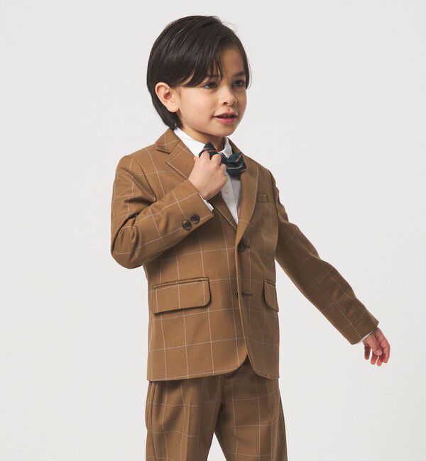 UNITED ARROWS green label relaxing「ウィンドペン チェック ジャケット / キッズ 110cm-130cm」|テーラードジャケット|