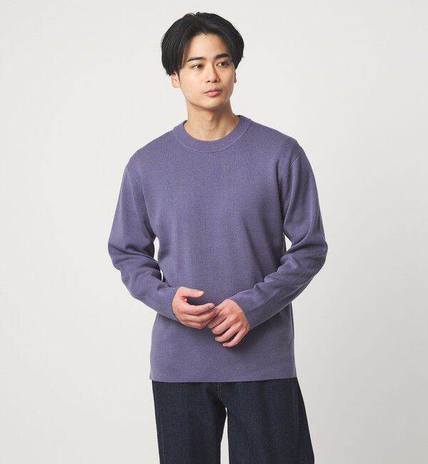 UNITED ARROWS green label relaxing「ウォッシャブル ウール ソウバリ クルーネック ニット」|ニット・セーター|LILAC
