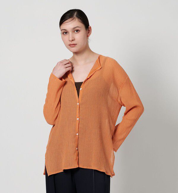 BEAUTY&YOUTH UNITED ARROWS「クレープ クルーネックカーディガン」|カーディガン|