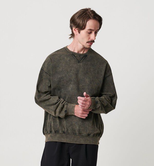 BEAUTY&YOUTH UNITED ARROWS「フェード クルーネック スウェット Tシャツ」|Tシャツ・カットソー|DK.GRAY