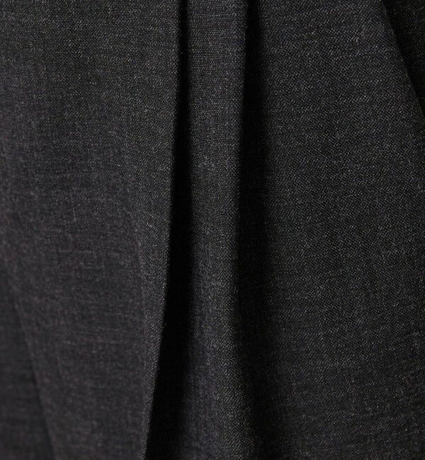 BEAUTY&YOUTH UNITED ARROWS「【WEB限定 Wardrobe DAILY MINIMAL】ウールライクメランジ ワイドパンツ ウォッシャブル」|スラックス|